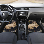 Watercolor Aries Zodiac Sign Print Front and Back Car Floor Mats
