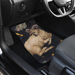 Watercolor Aries Zodiac Sign Print Front and Back Car Floor Mats