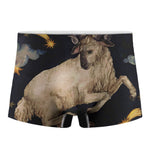 Watercolor Aries Zodiac Sign Print Men's Boxer Briefs