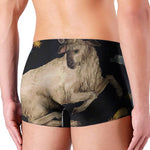 Watercolor Aries Zodiac Sign Print Men's Boxer Briefs
