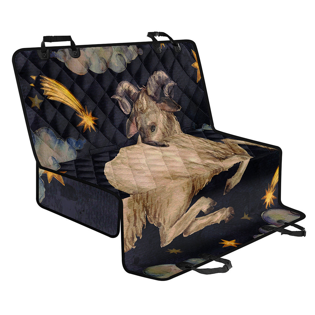 Watercolor Aries Zodiac Sign Print Pet Car Back Seat Cover