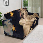 Watercolor Aries Zodiac Sign Print Sofa Cover