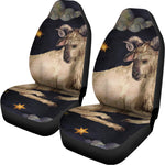 Watercolor Aries Zodiac Sign Print Universal Fit Car Seat Covers