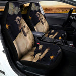 Watercolor Aries Zodiac Sign Print Universal Fit Car Seat Covers