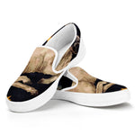 Watercolor Aries Zodiac Sign Print White Slip On Shoes