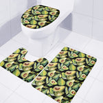 Watercolor Avocado Print 3 Piece Bath Mat Set
