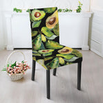 Watercolor Avocado Print Dining Chair Slipcover