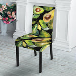 Watercolor Avocado Print Dining Chair Slipcover