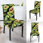 Watercolor Avocado Print Dining Chair Slipcover