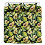 Watercolor Avocado Print Duvet Cover Bedding Set