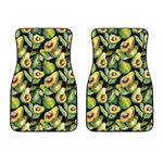 Watercolor Avocado Print Front Car Floor Mats