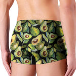 Watercolor Avocado Print Men's Boxer Briefs