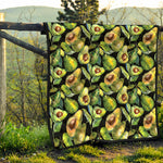 Watercolor Avocado Print Quilt
