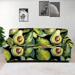 Watercolor Avocado Print Sofa Cover