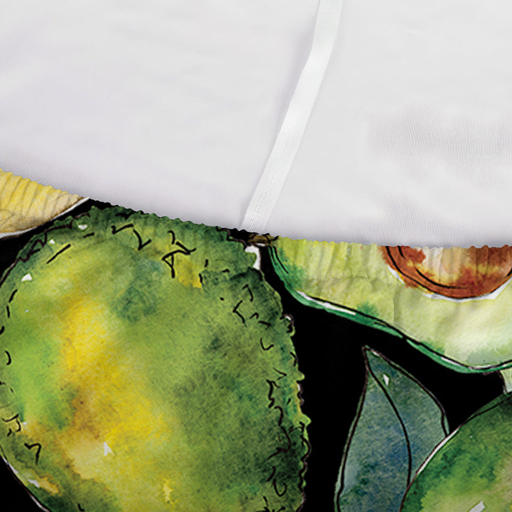 Watercolor Avocado Print Sofa Cover