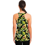 Watercolor Avocado Print Women's Racerback Tank Top