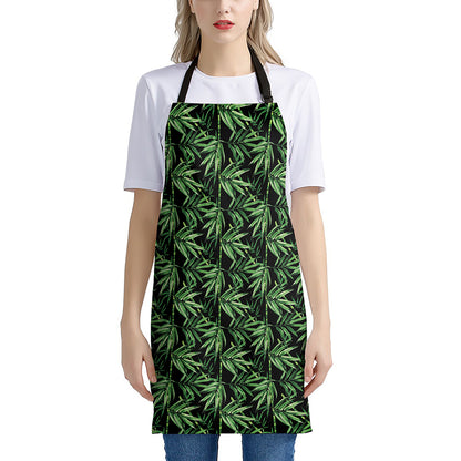 Watercolor Bamboo Pattern Print Apron