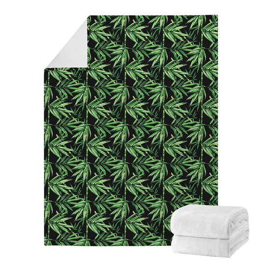 Watercolor Bamboo Pattern Print Blanket