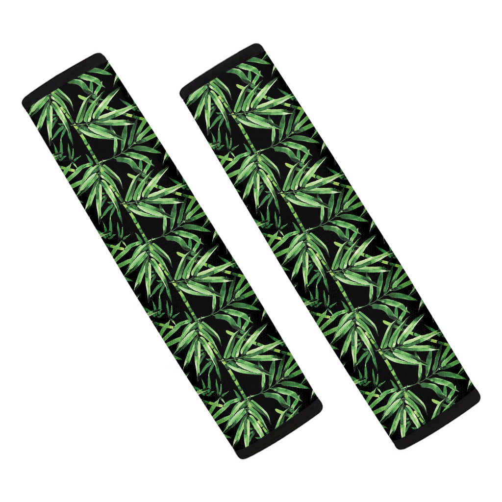 Watercolor Bamboo Pattern Print Car Seat Belt Covers