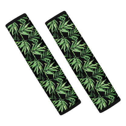 Watercolor Bamboo Pattern Print Car Seat Belt Covers