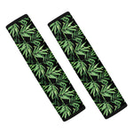 Watercolor Bamboo Pattern Print Car Seat Belt Covers