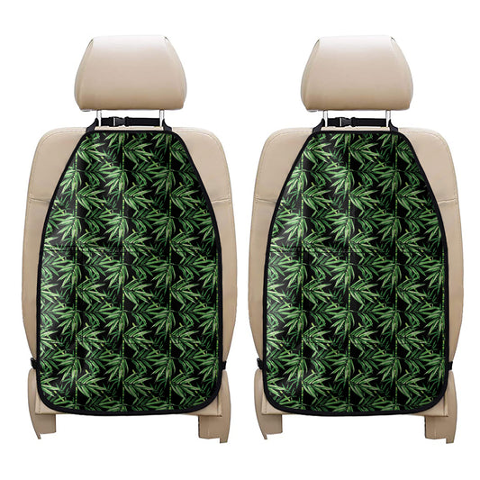 Watercolor Bamboo Pattern Print Car Seat Organizers