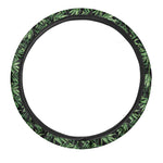 Watercolor Bamboo Pattern Print Car Steering Wheel Cover