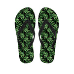 Watercolor Bamboo Pattern Print Flip Flops