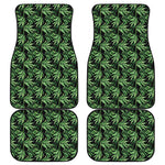 Watercolor Bamboo Pattern Print Front and Back Car Floor Mats