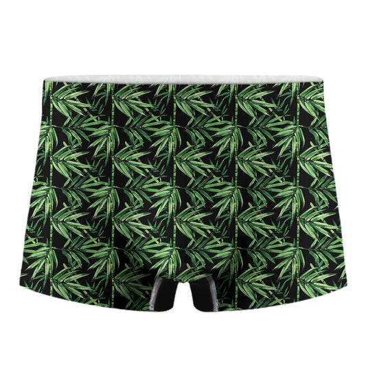 Watercolor Bamboo Pattern Print Men's Boxer Briefs
