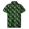 Watercolor Bamboo Pattern Print Men's Short Sleeve Shirt