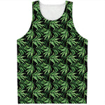 Watercolor Bamboo Pattern Print Men's Tank Top