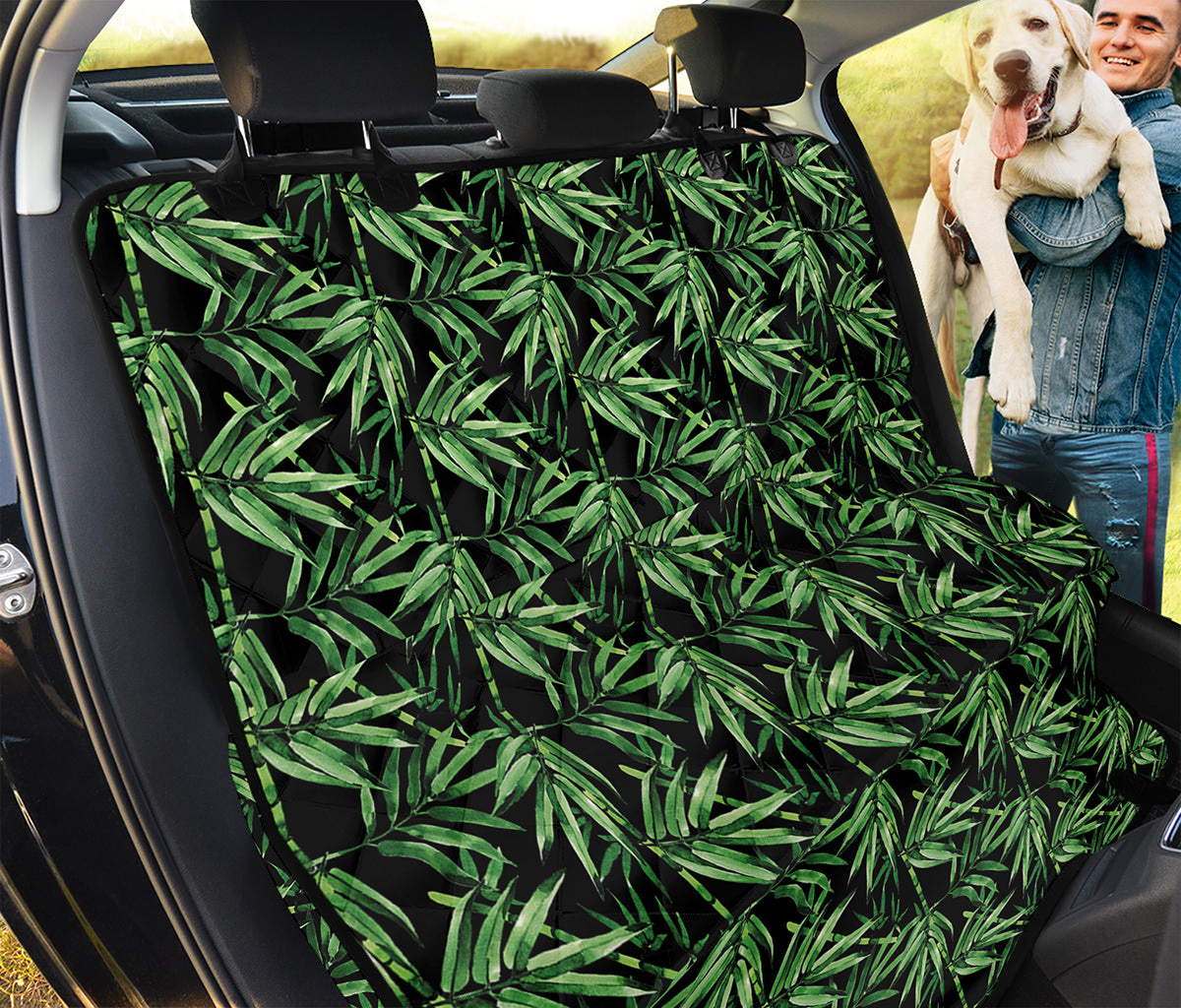 Watercolor Bamboo Pattern Print Pet Car Back Seat Cover