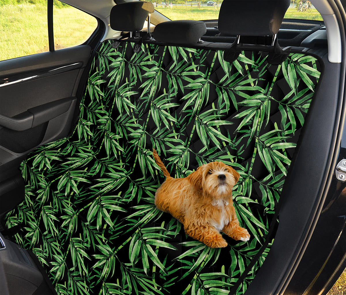 Watercolor Bamboo Pattern Print Pet Car Back Seat Cover