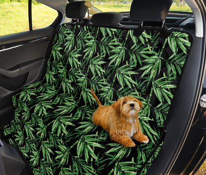 Watercolor Bamboo Pattern Print Pet Car Back Seat Cover