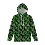 Watercolor Bamboo Pattern Print Pullover Hoodie