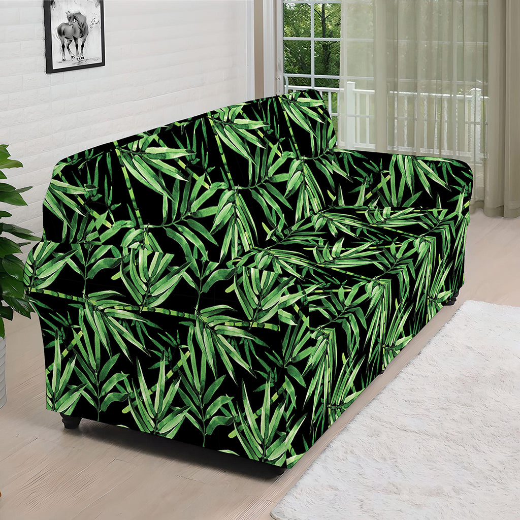 Watercolor Bamboo Pattern Print Sofa Cover