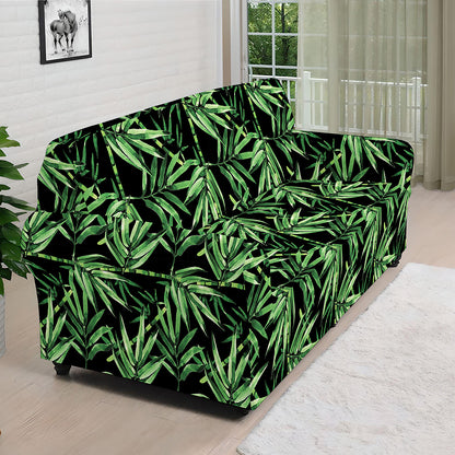 Watercolor Bamboo Pattern Print Sofa Cover