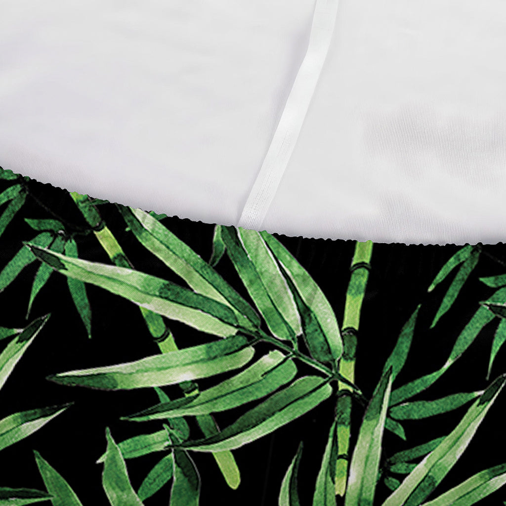Watercolor Bamboo Pattern Print Sofa Cover