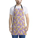 Watercolor Banana Pattern Print Apron