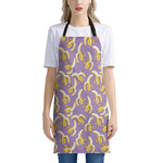 Watercolor Banana Pattern Print Apron