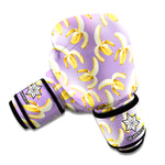 Watercolor Banana Pattern Print Boxing Gloves