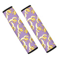 Watercolor Banana Pattern Print Car Seat Belt Covers