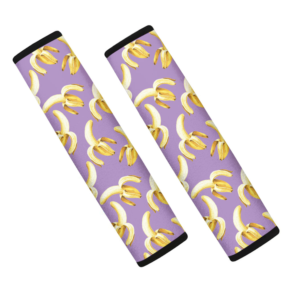 Watercolor Banana Pattern Print Car Seat Belt Covers