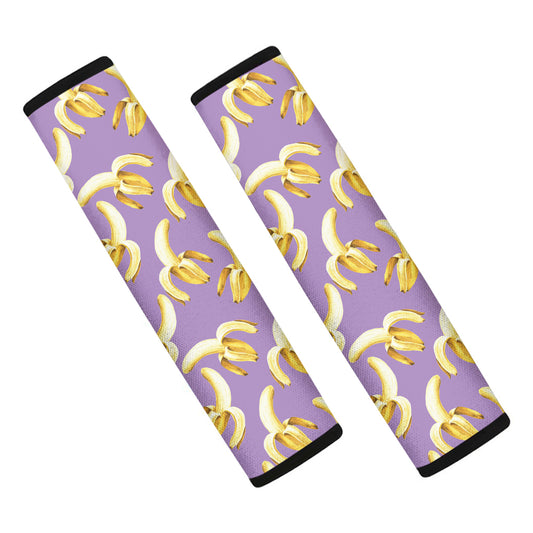 Watercolor Banana Pattern Print Car Seat Belt Covers