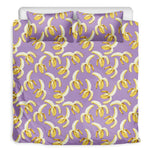 Watercolor Banana Pattern Print Duvet Cover Bedding Set