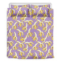 Watercolor Banana Pattern Print Duvet Cover Bedding Set