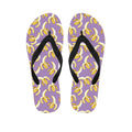 Watercolor Banana Pattern Print Flip Flops