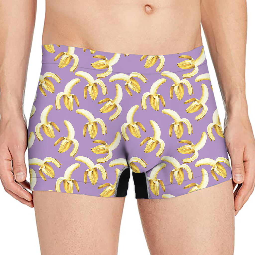 Watercolor Banana Pattern Print Men's Boxer Briefs