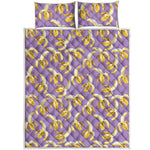 Watercolor Banana Pattern Print Quilt Bed Set